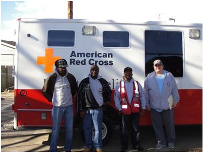 LifeBridge Vet Corps members preparing to be deployed with the American Red Cross. Photo by Volunteer West Virginia.